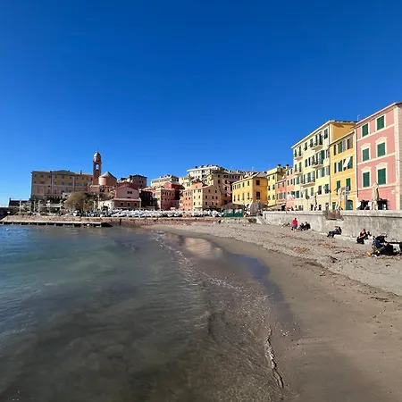 公寓 Ocean Dream Nervi Porticciolo Seaside In 50m From A
